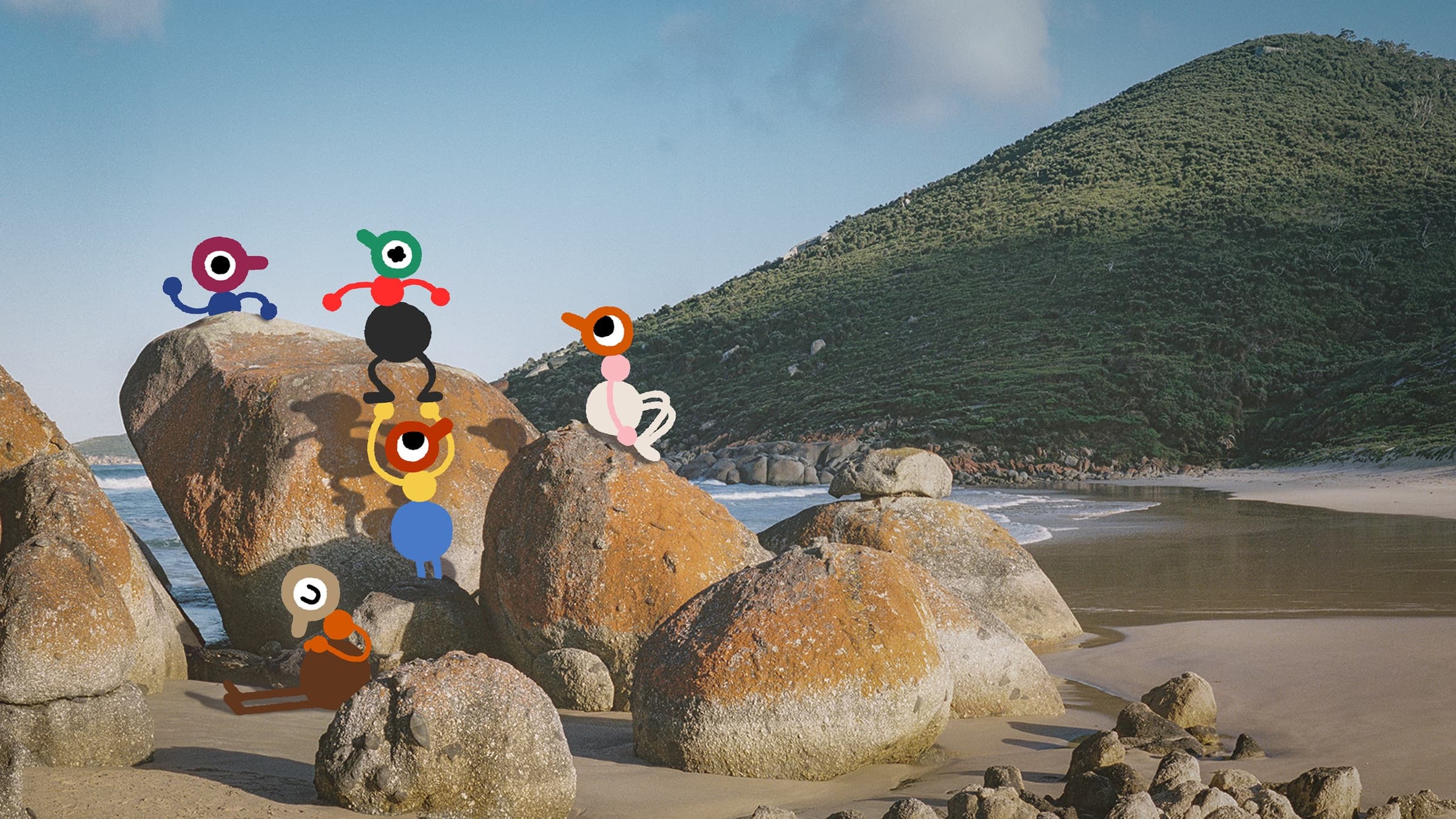 Big Walk island artwork from the official press kit